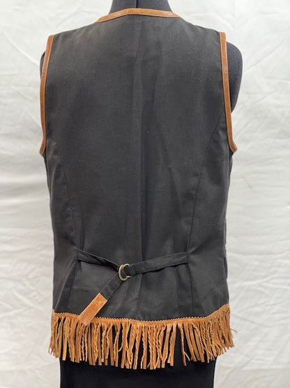 CF42-82 VEST WITH FLORAL BEADING M
