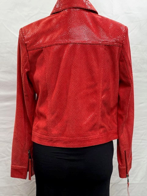 CF42-83 RED JACKET WITH WHITE SNAPS S