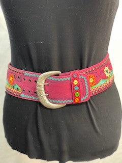 CF52-127 PINK BELT WITH MIRRORS