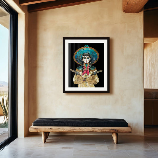 Art Print | Cowgirl Wall Art | FOOL'S GOLD (MIDNIGHT)