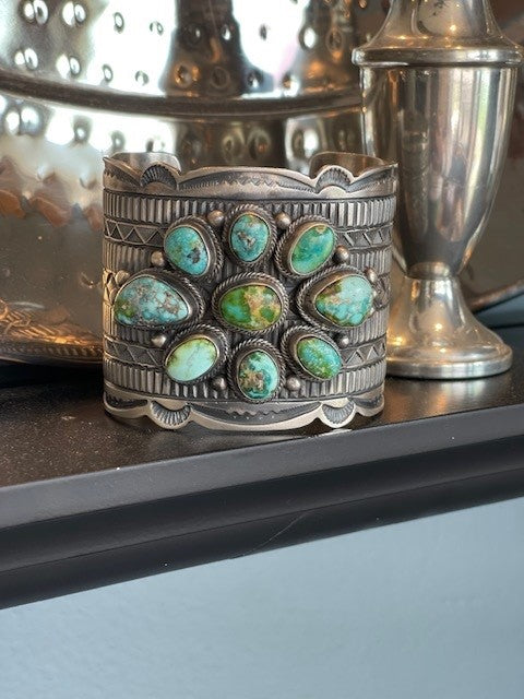 Sonoran Gold Turquoise wide cuff