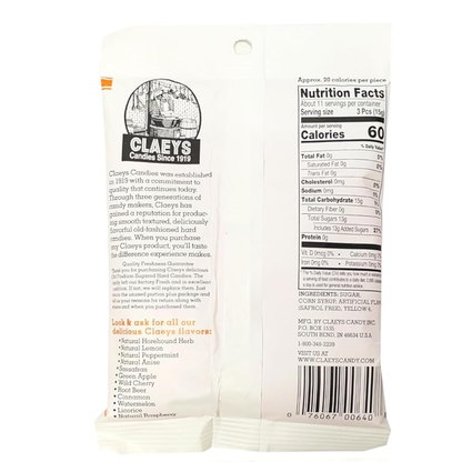 Claeys Old Fashioned Hard Candies - Sassafras Flavor - 12 Ct