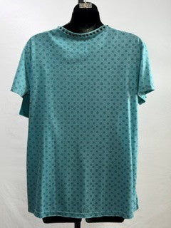 CF91-5 TURQ HENLEY TOP S