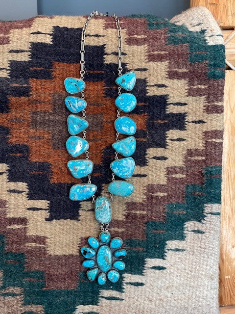 Sterling silver & turquoise necklace
