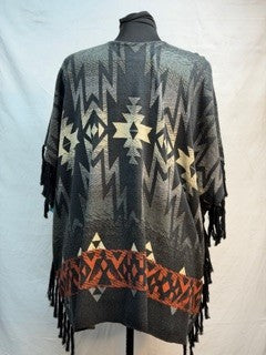 CF33-127 KNIT PONCHO S/M